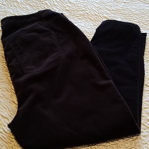 Comfie black, velvet jeggings